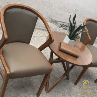 Bàn Ghế Gỗ Cà Phê Mẫu 04