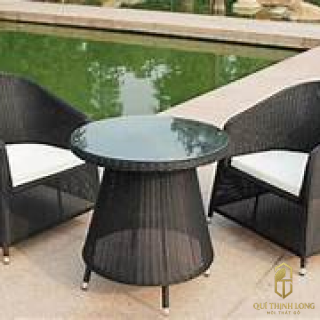 Bàn Ghế Giả Mây Mẫu 03